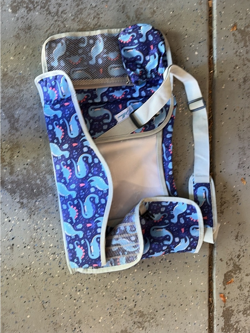 Kids Blue Sea Serpent Pattern tray for carseat